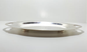 Vintage Birmingham Oval Silver plated John Collyer & Co. Ltd. Serving Tray