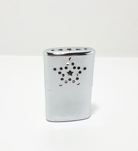 Steel Hand Warmer With Pierced Patterned Lid – Appears Unused