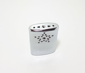 Steel Hand Warmer With Pierced Patterned Lid – Appears Unused