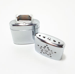 Steel Hand Warmer With Pierced Patterned Lid – Appears Unused