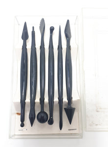 Boxed Set Of 6 Fondant Icing Sculpting Tools (Cake Decorating Utensils)