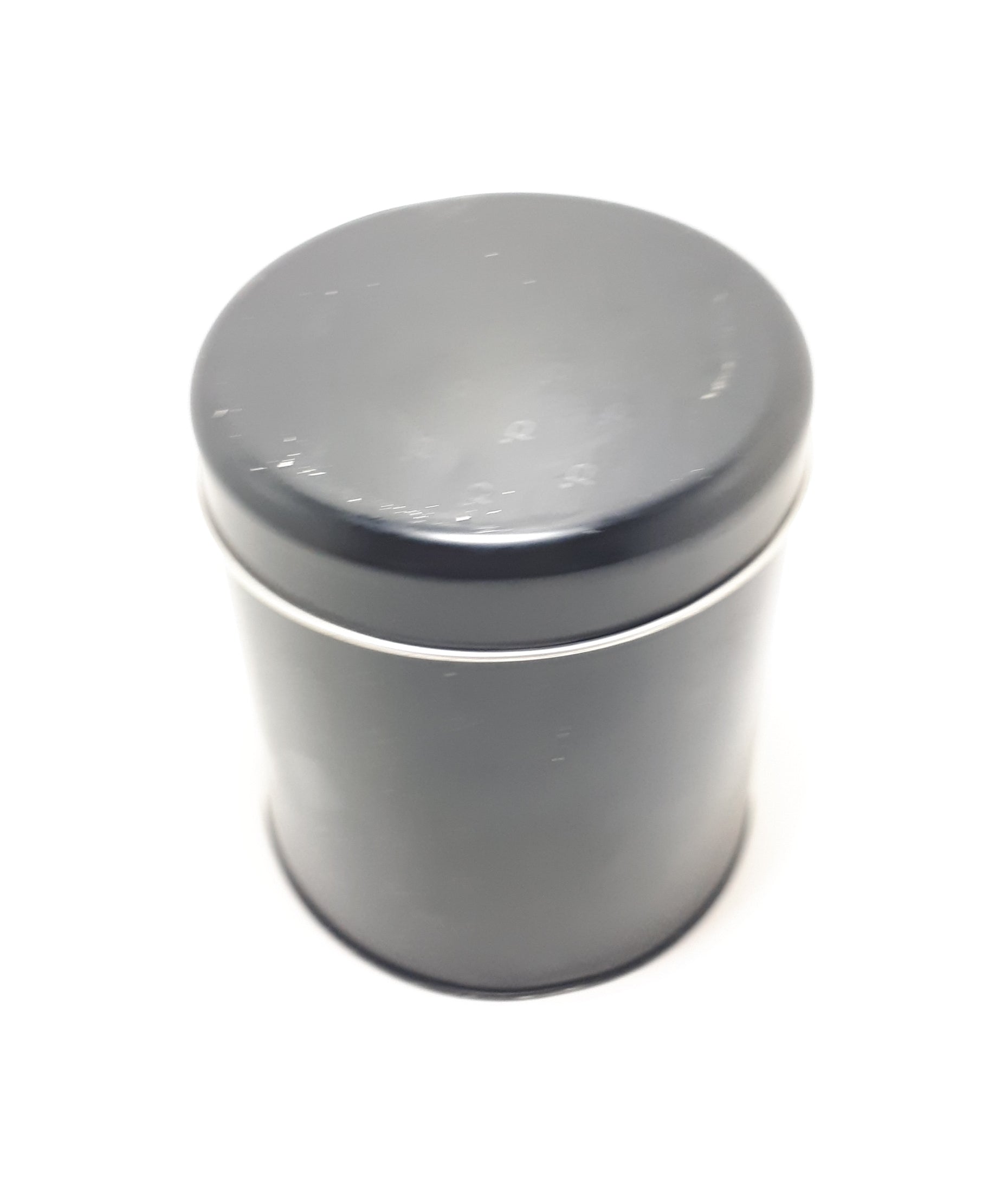 Collectable Contemporary Round Black Tin