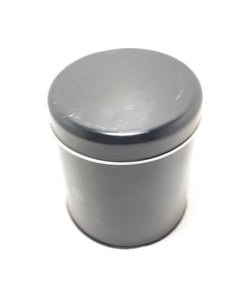 Collectable Contemporary Round Black Tin