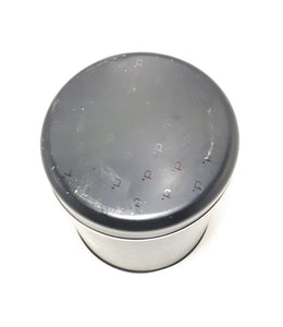 Collectable Contemporary Round Black Tin