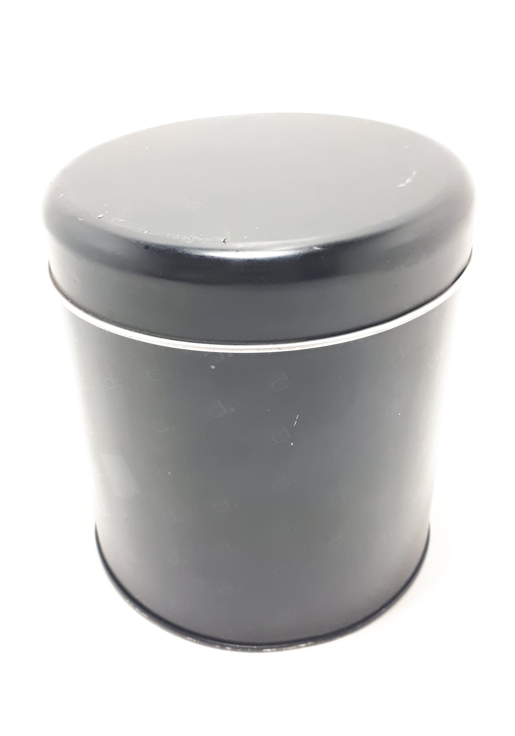 Collectable Contemporary Round Black Tin