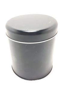 Collectable Contemporary Round Black Tin