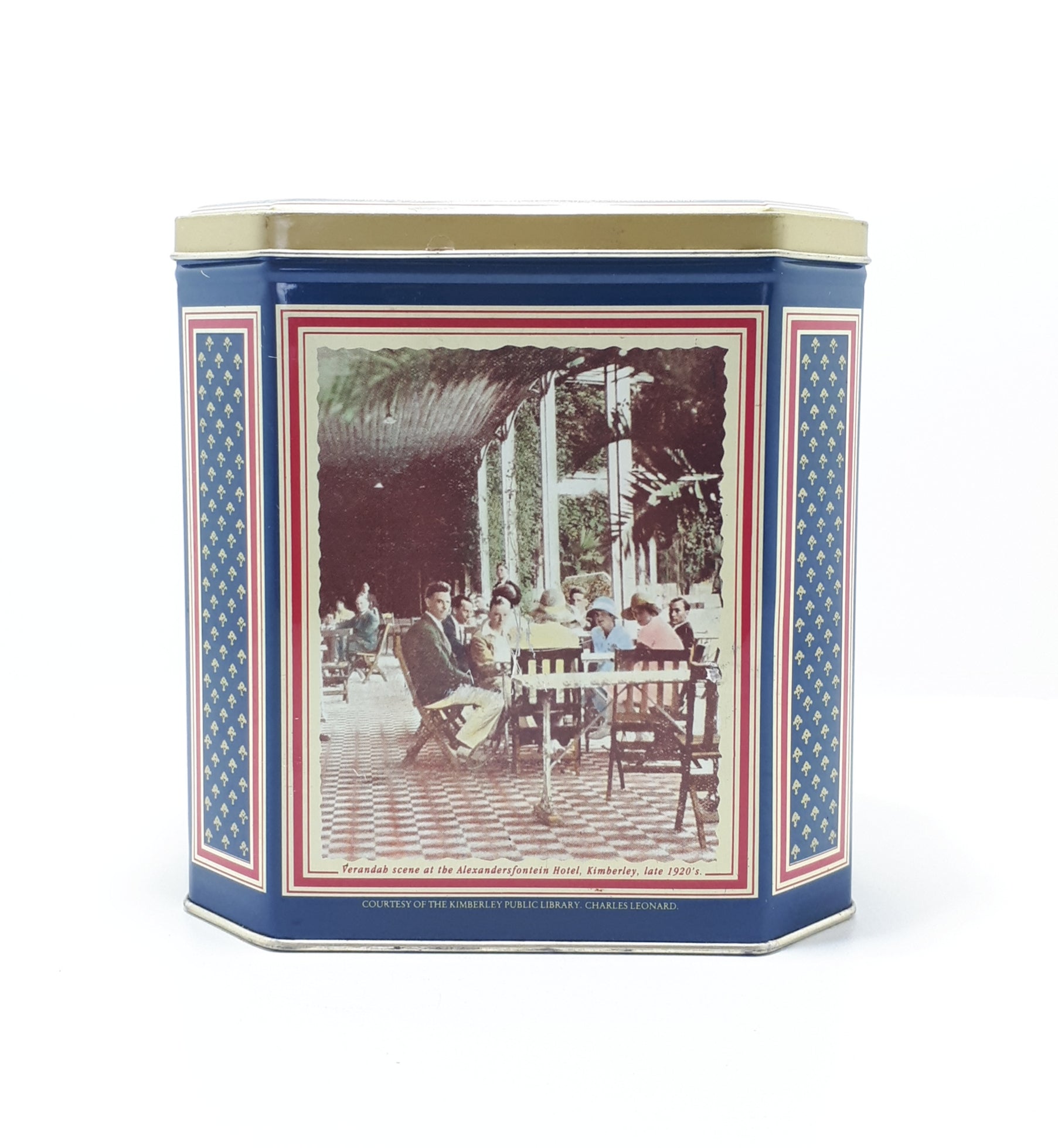 Collectable Vintage Woolworths Tea Tin With Antique South African Imagery