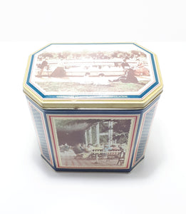 Collectable Vintage Woolworths Tea Tin With Antique South African Imagery