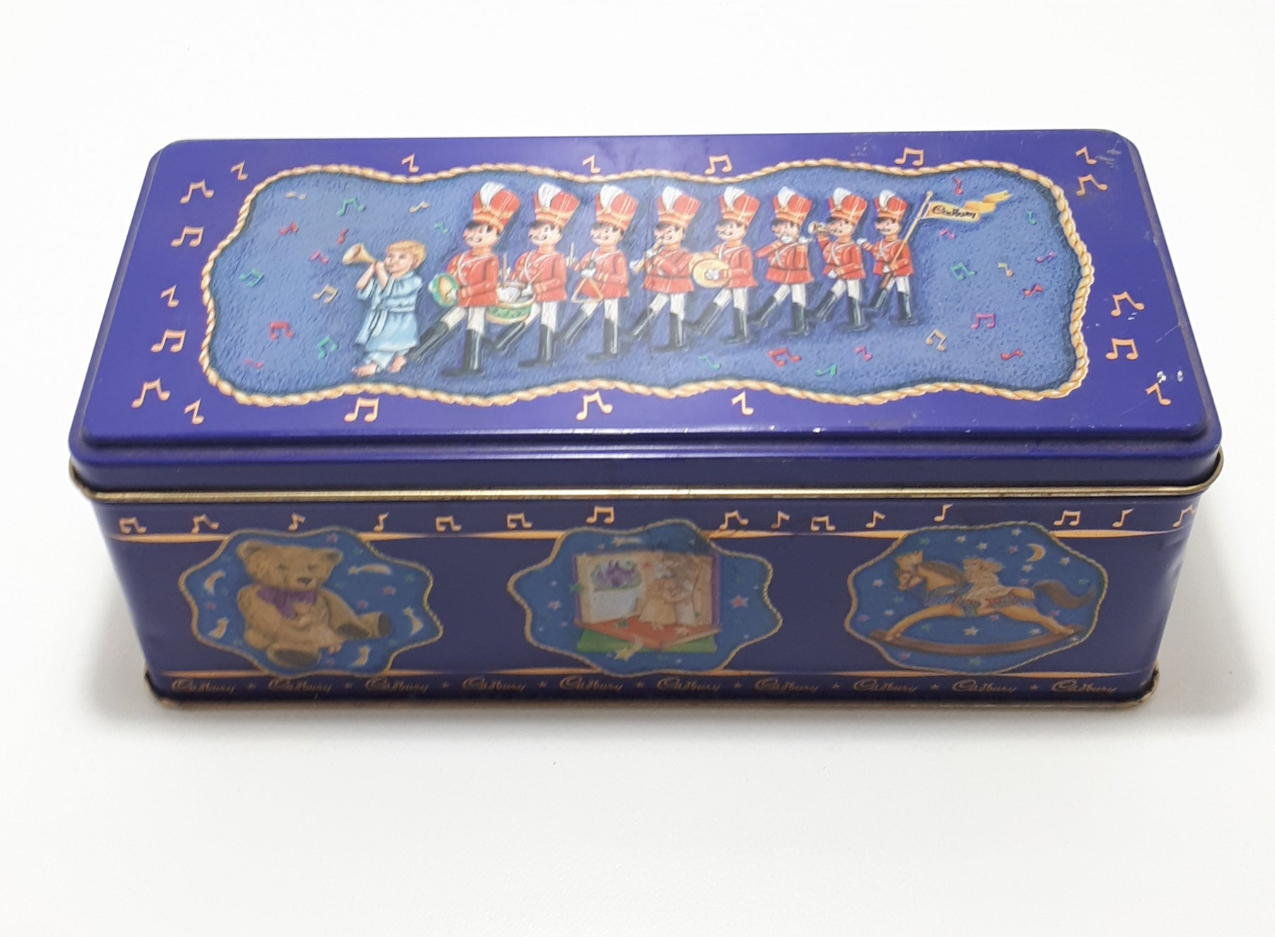 Collectable Vintage Cadbury’s Tin  With Children’s Vintage Toys Theme