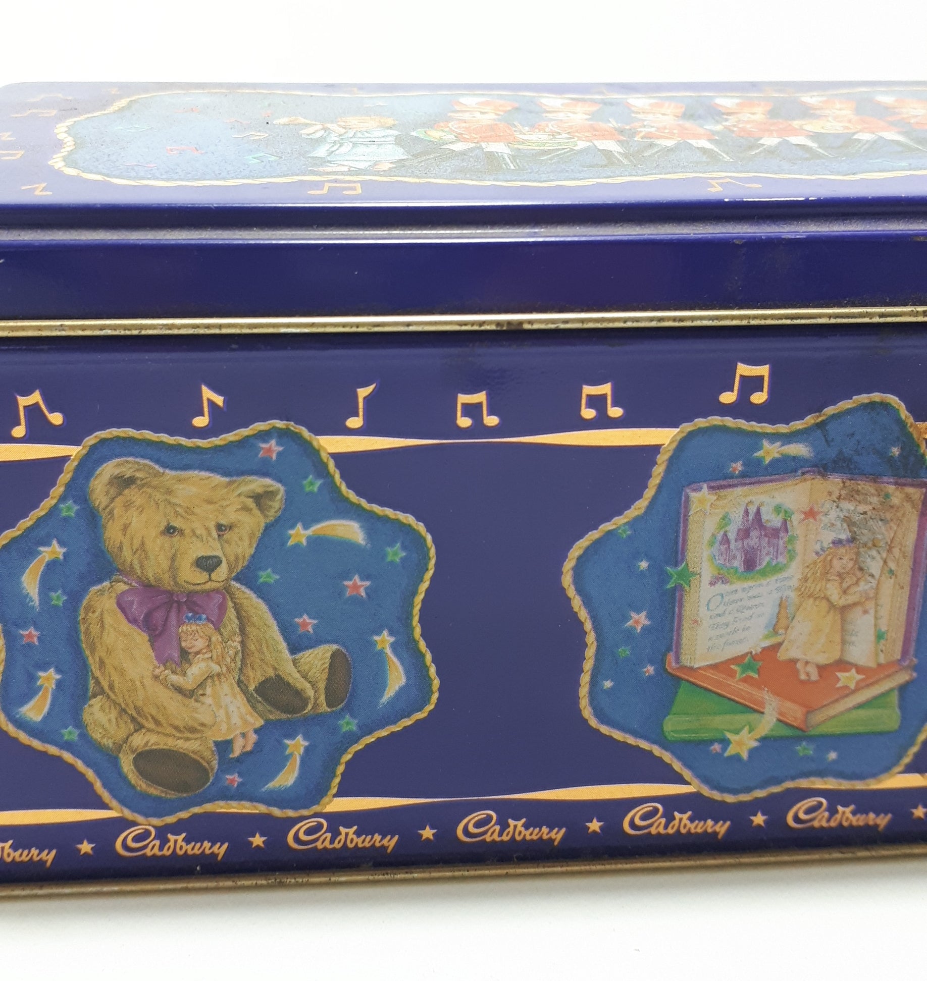 Collectable Vintage Cadbury’s Tin  With Children’s Vintage Toys Theme
