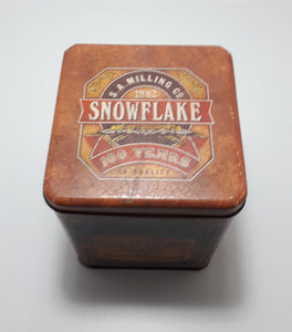 Collectable Vintage Snowflake Coffee Tin