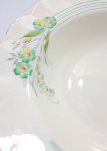 Vintage 1936-1954 Set Of 6 Large Creampetal Shape Grindley Soup Bowls – Pattern GRI169