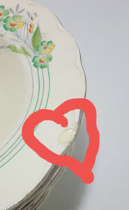 Vintage 1936-1954 Set Of 6 Large Creampetal Shape Grindley Soup Bowls – Pattern GRI169
