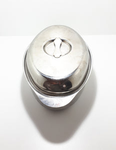 Vintage Oval Shaped Stainless Steel Deep Ovenware Roasting Pan