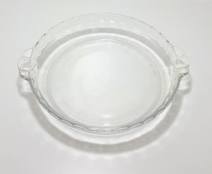 1960’s Vintage Brazilian Marinex Clear Glass Pie Dish