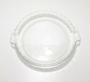 1960’s Vintage Brazilian Marinex Clear Glass Pie Dish