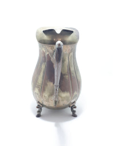 Antique Victorian Styled Silver Plated Footed Water Jug