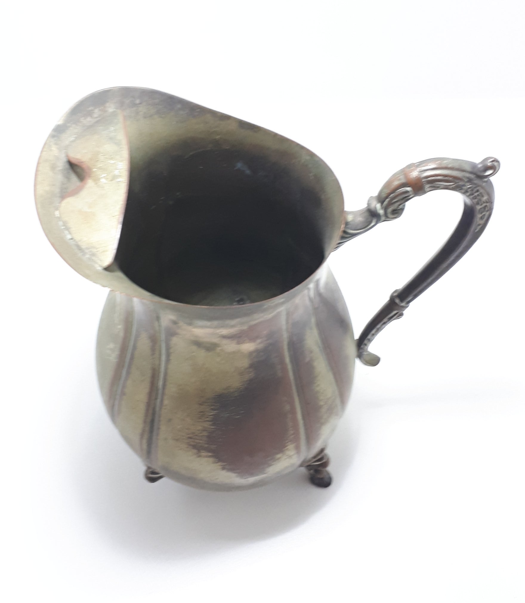 Antique Victorian Styled Silver Plated Footed Water Jug