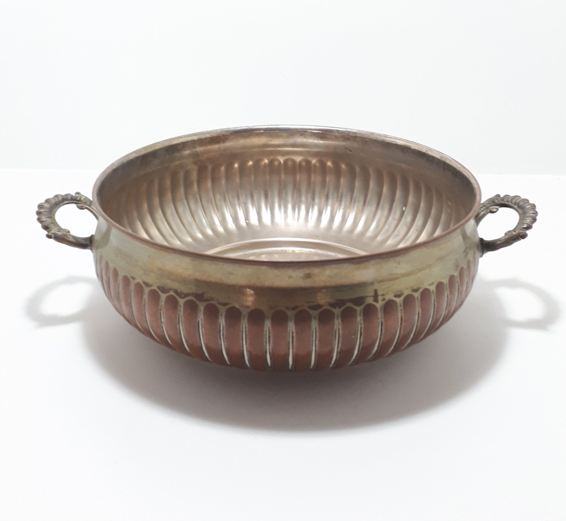 Vintage Silver Plated Bowl With Handles