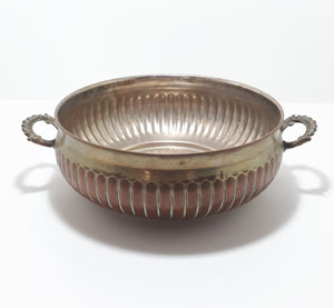 Vintage Silver Plated Bowl With Handles