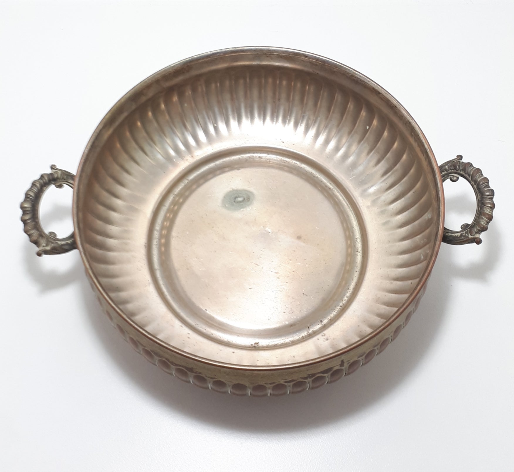 Vintage Silver Plated Bowl With Handles