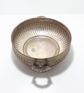 Vintage Silver Plated Bowl With Handles