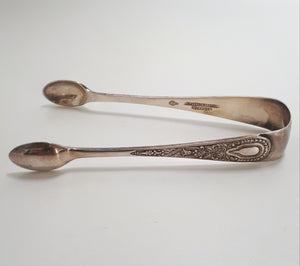 Antique McPherson Brothers, Glasgow, Silver Plated Sugar Tongs