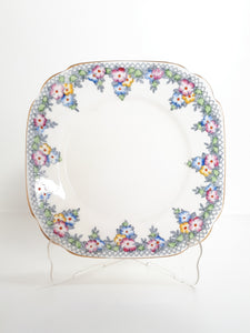 Vintage 1940’s Back Stamp Royal Albert “Trellis” (1546) Pattern Tea Plate – Countess Shape