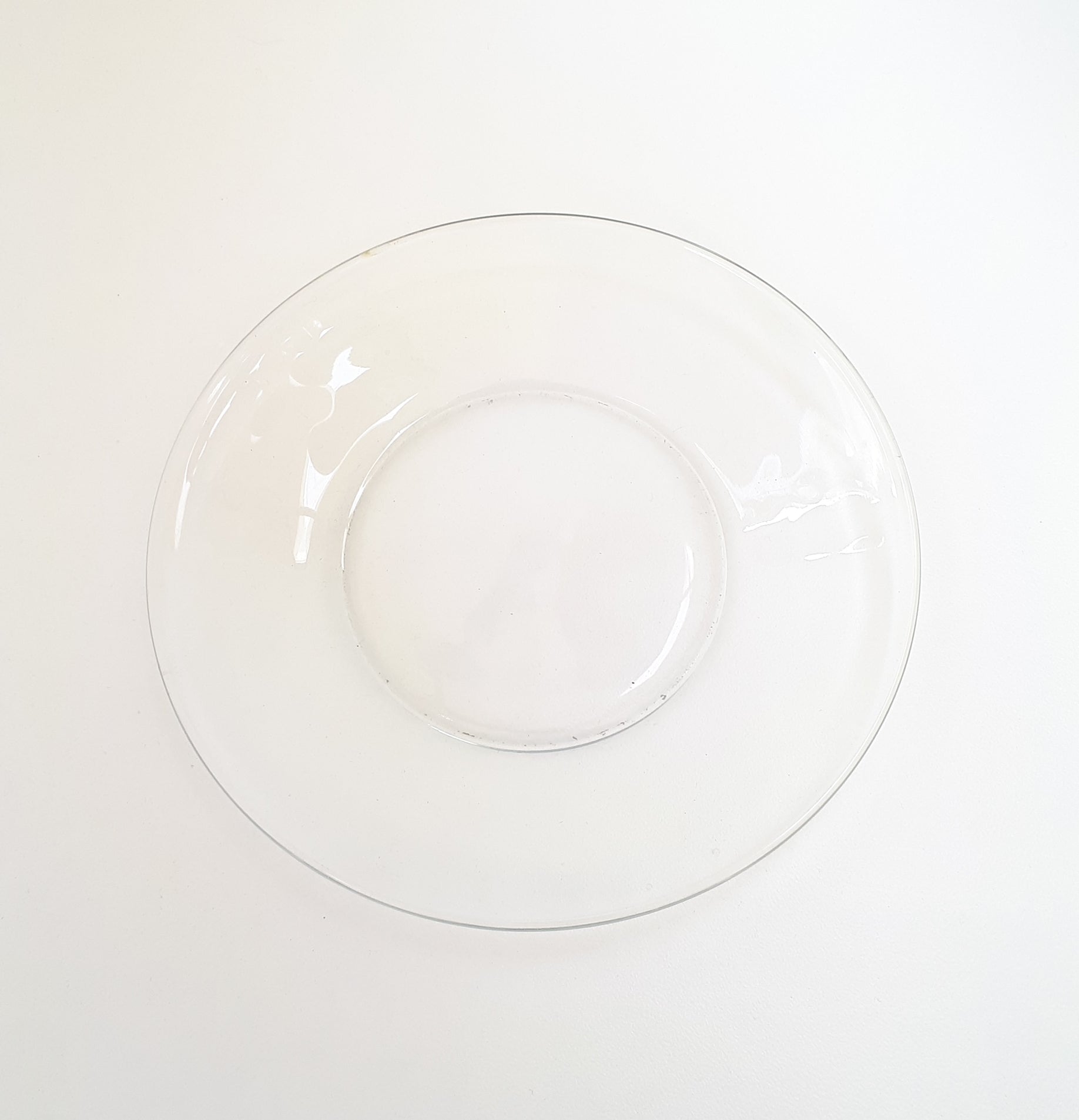 Vintage Clear Glass Salad Plate