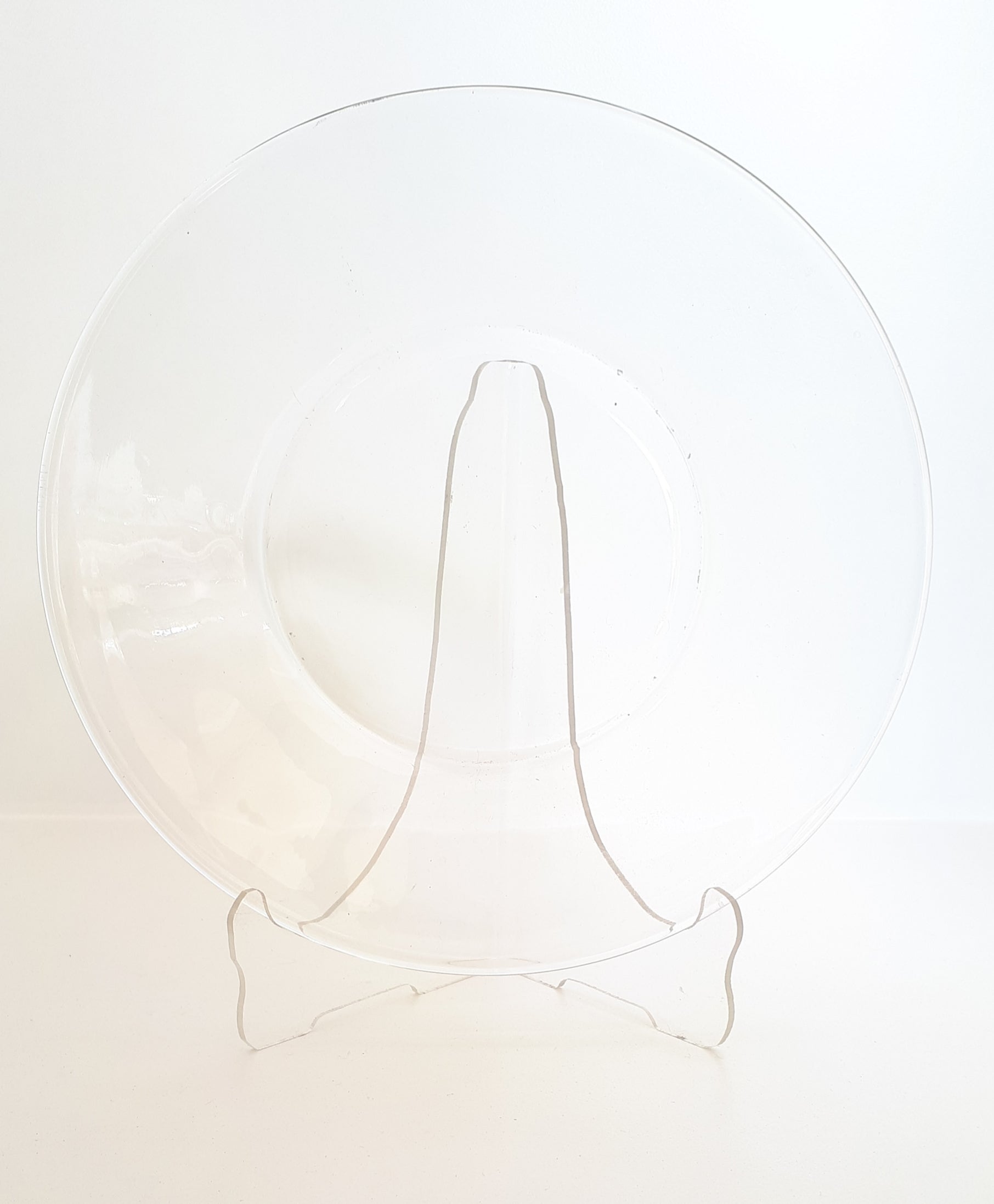 Vintage Clear Glass Salad Plate