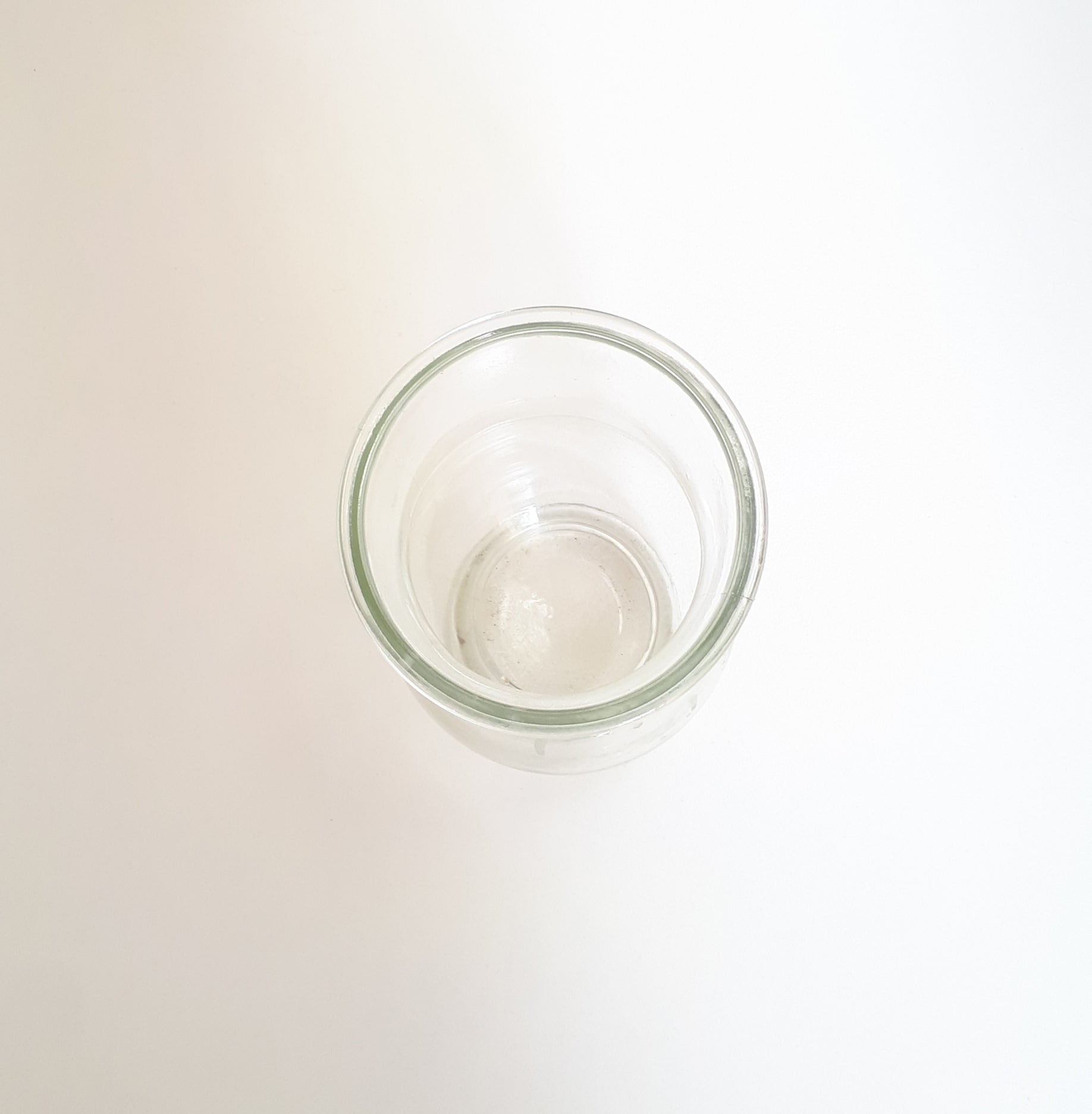 Vintage Tulip Shaped Clear Glass Vase