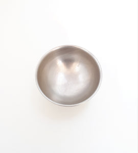 Vintage Stainless Steel Pedestal Bowl