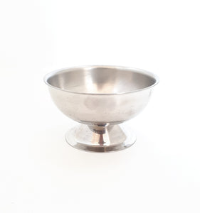 Vintage Stainless Steel Pedestal Bowl