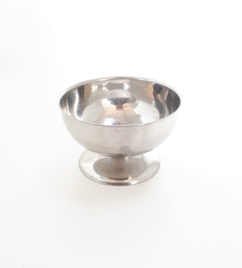 Vintage Stainless Steel Pedestal Bowl