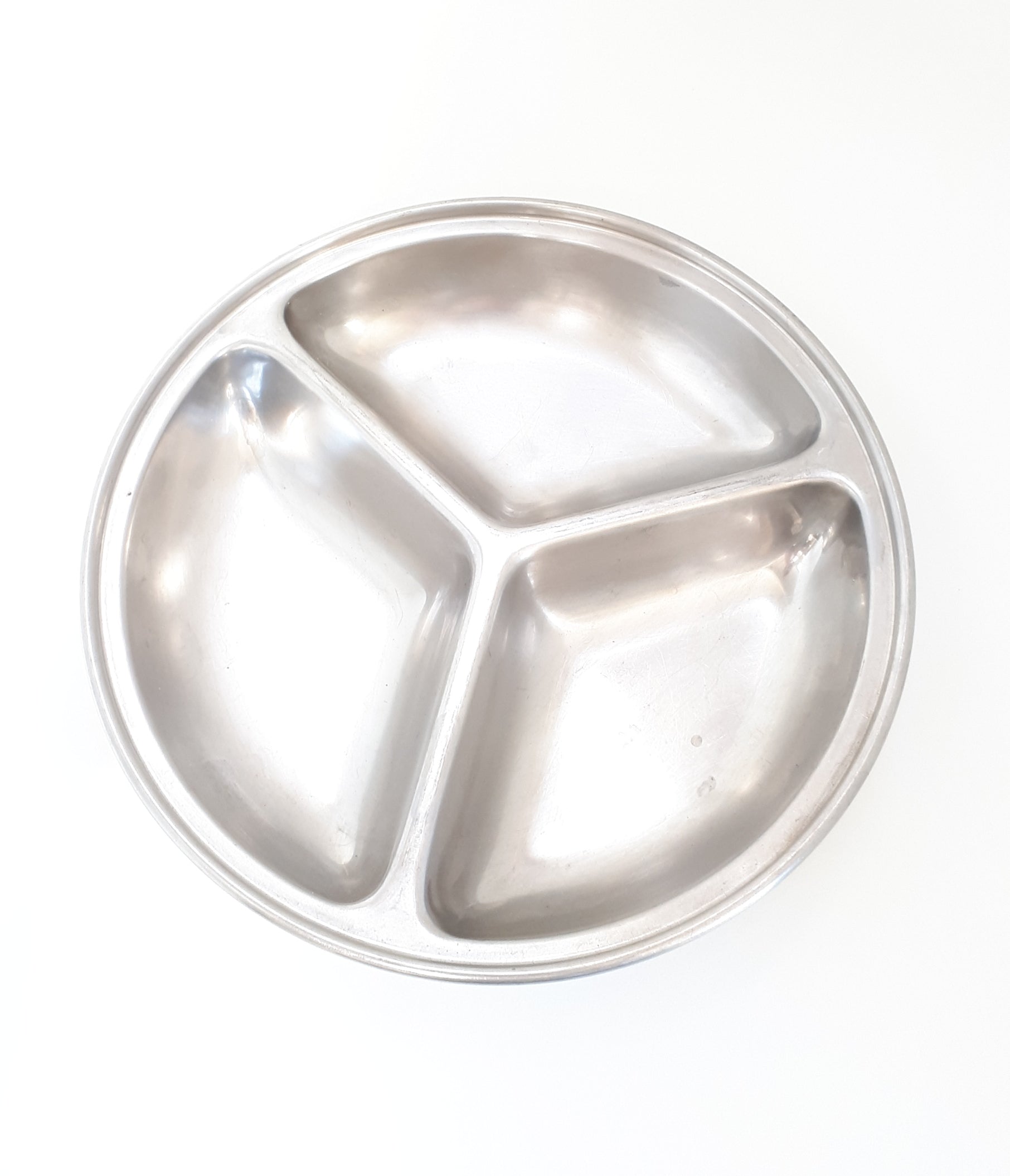 3-Division Stainless Steel Serving Dish