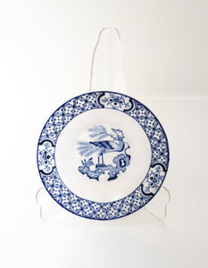 c. 1916+ Antique Wood & Sons Blue And White Yuan Butter Pat Dish