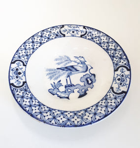 c. 1916+ Antique Wood & Sons Blue And White Yuan Butter Pat Dish
