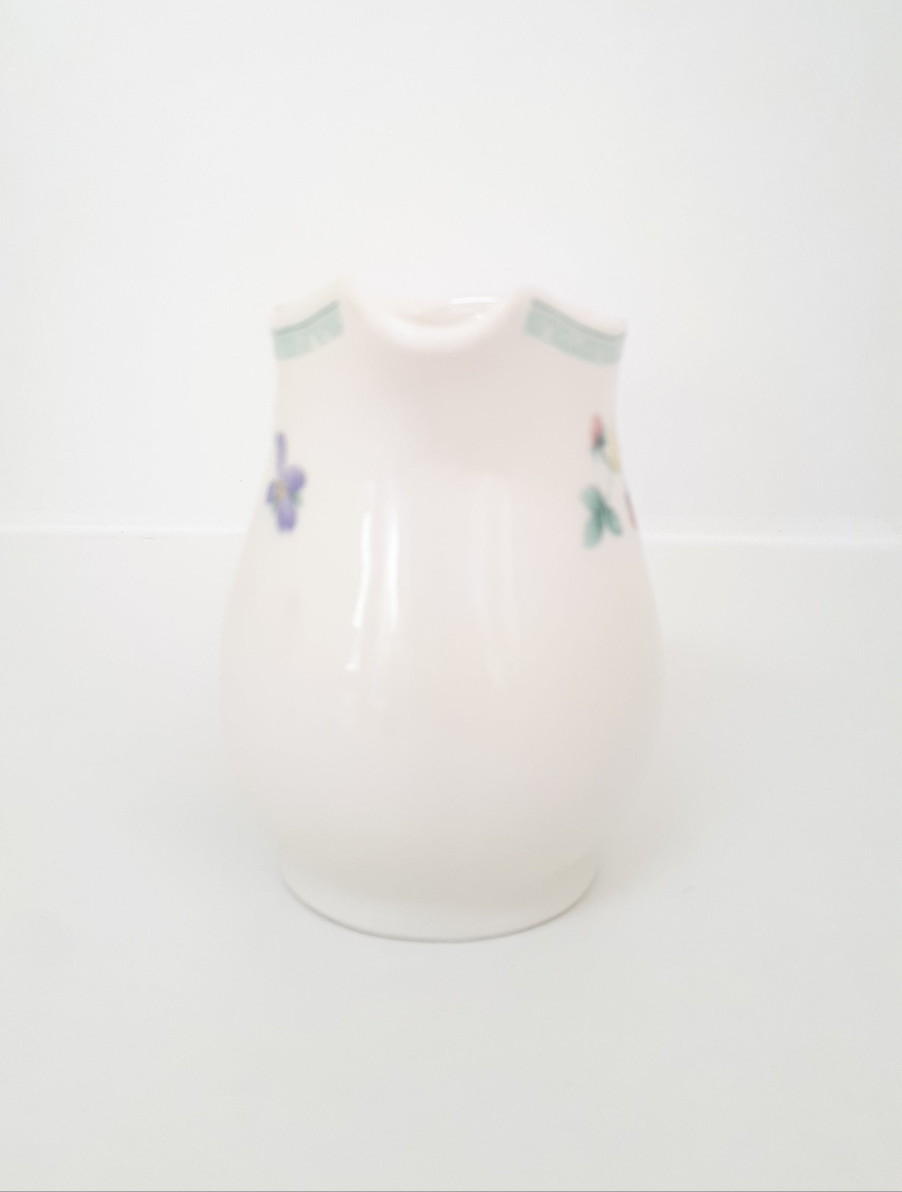 Vintage English Garden Bone China Creamer / Milk Jug