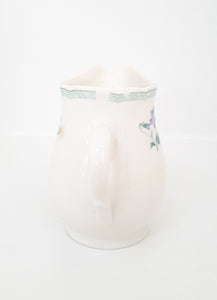 Vintage English Garden Bone China Creamer / Milk Jug