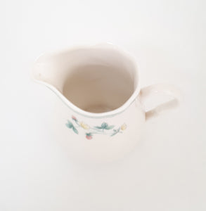 Vintage English Garden Bone China Creamer / Milk Jug