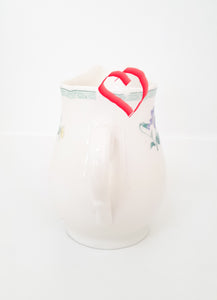 Vintage English Garden Bone China Creamer / Milk Jug