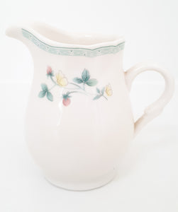 Vintage English Garden Bone China Creamer / Milk Jug