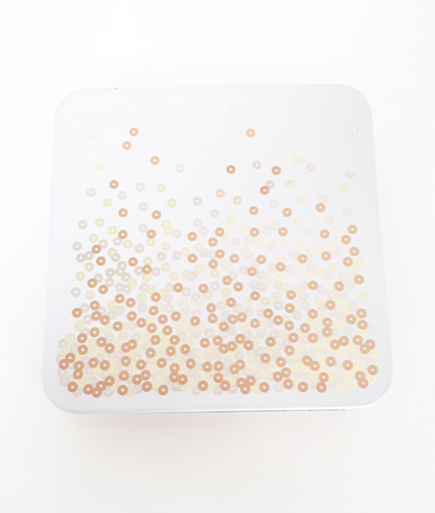 Collectable Rose Gold Woolworths Biscuit Tin With Sequence Detail