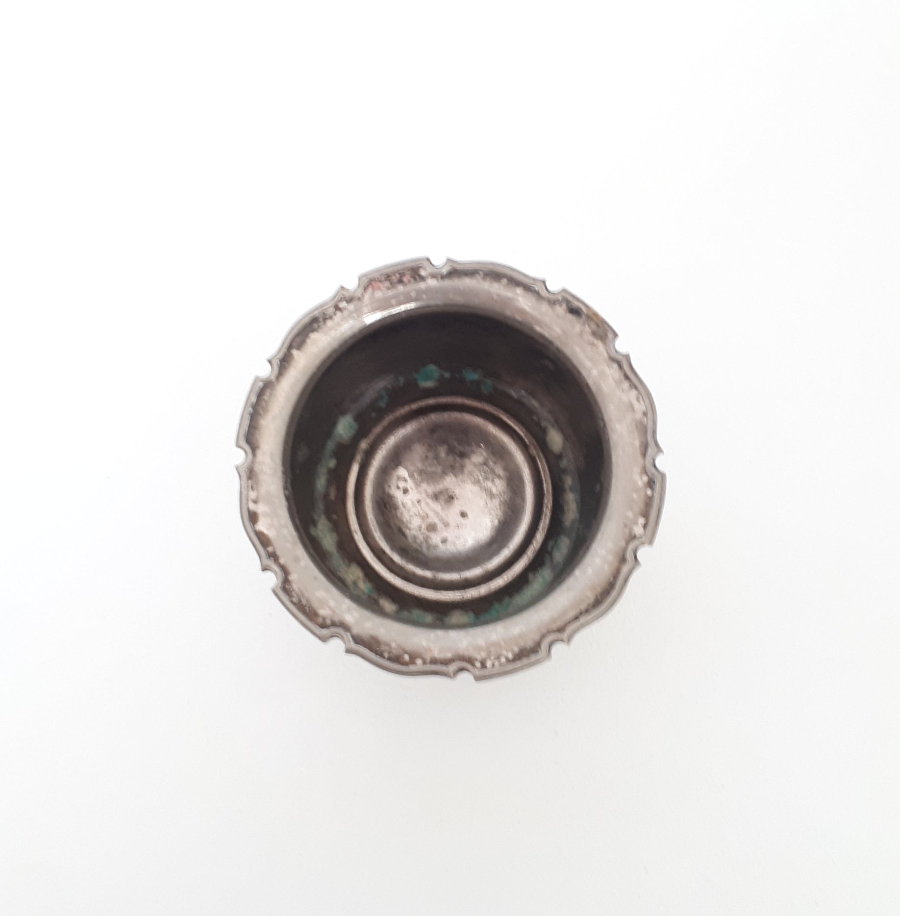 Small Open Silver Plated Salt Pot /Cellar