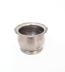 Small Open Silver Plated Salt Pot /Cellar