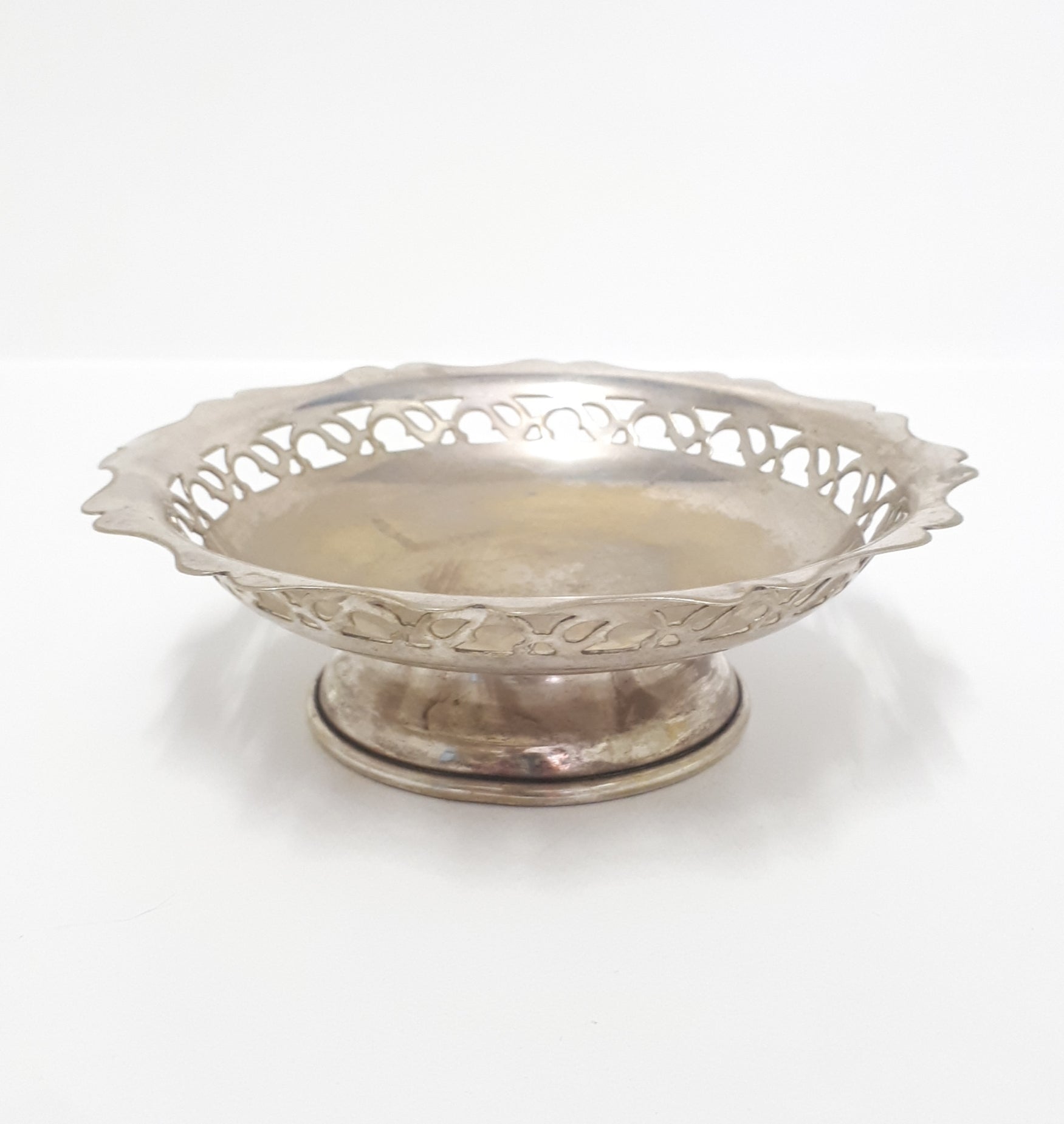 Vintage Silver Plated Sweets / Bonbon Pedestal Bowl