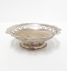 Vintage Silver Plated Sweets / Bonbon Pedestal Bowl