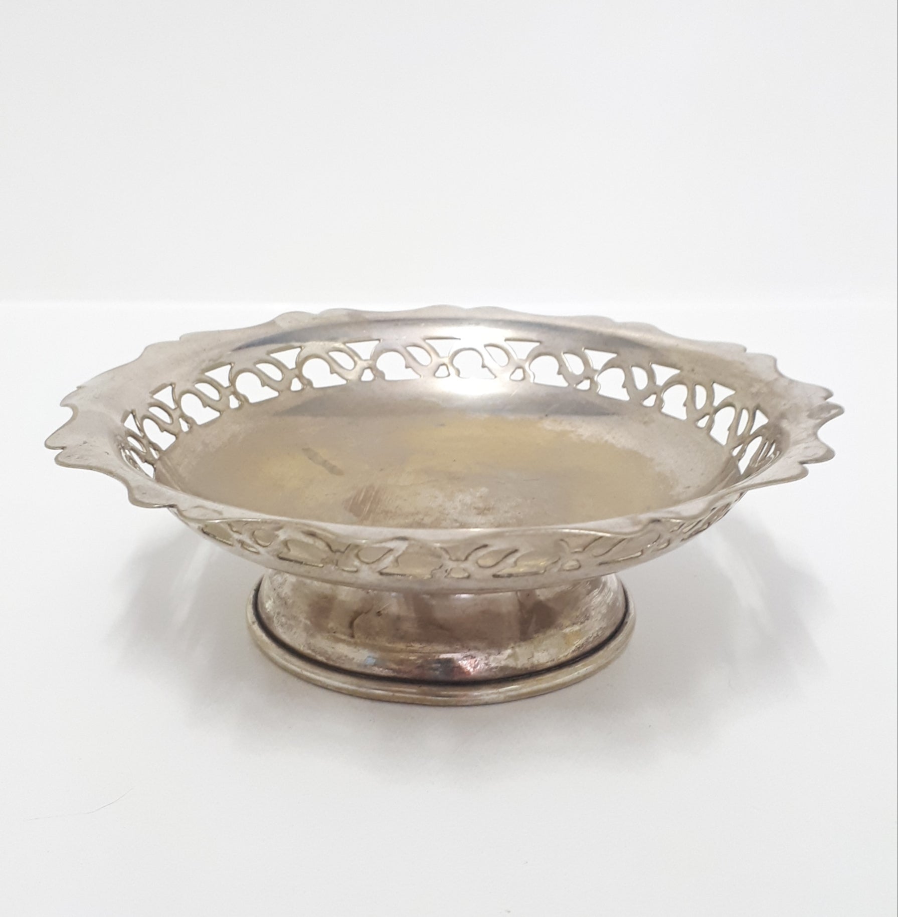 Vintage Silver Plated Sweets / Bonbon Pedestal Bowl