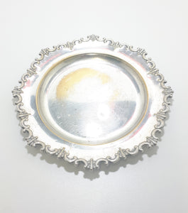 Vintage Swedish Silver Plate On Brass Dish