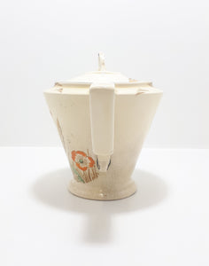 Antique 1920 – 1930’s Burleigh Ceramic Art Deco Wheat Patterned Tea Pot – 2 to 4 Cups